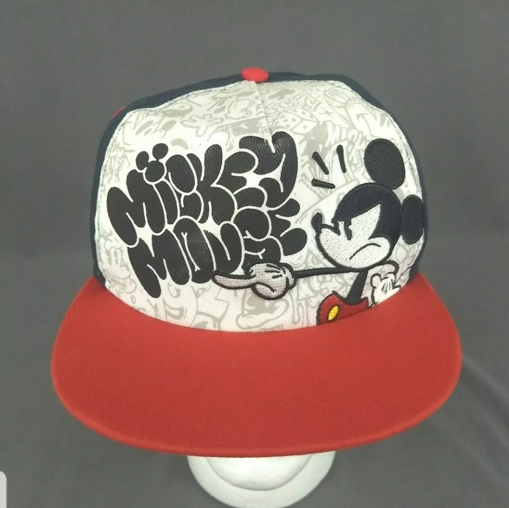 MICKEY MOUSE Authentic Original Embroidered Graffiti Cap